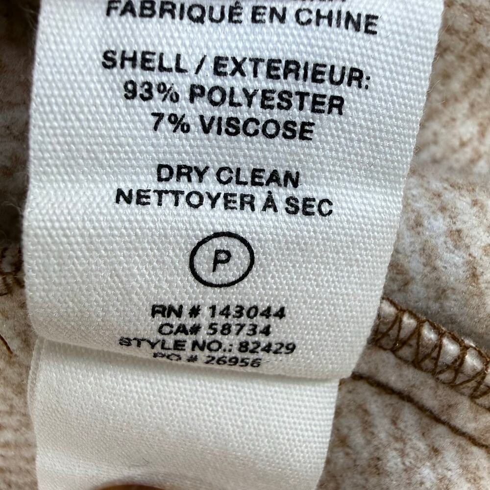 Avec Les Filles Shacket Women's XS Tan White Fall Jacket Cozy Fall Top EUC - Picture 7 of 11